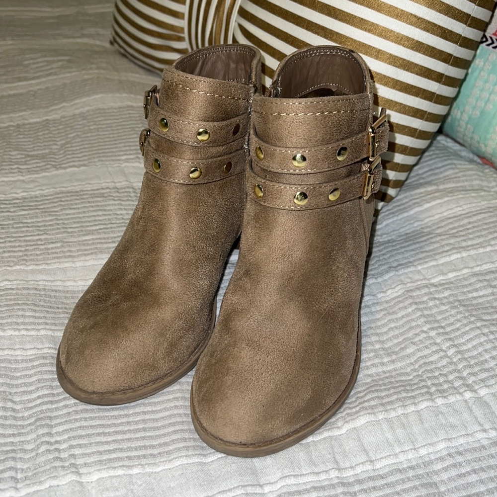 Girls Mia Bootie Boot Tan